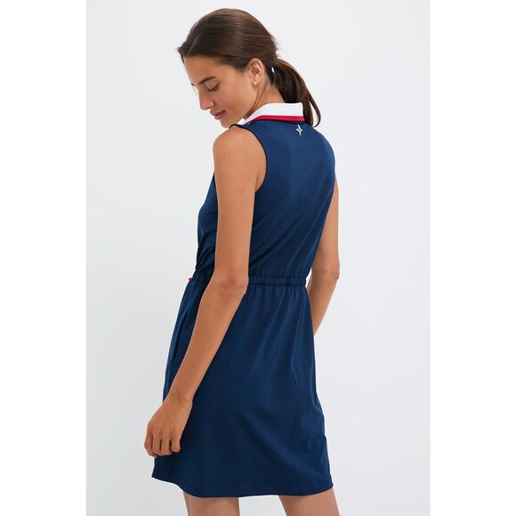 TUCKERNUCK SPORT Navy Sleeveless Performance Jersey Alcott Golf Dress SZ XXL NWT - Picture 2 of 8